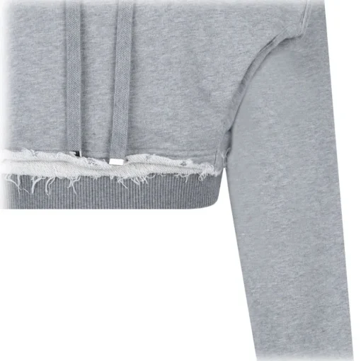 Alexander McQueen - Logo Embroidered Hoodie - Light Grey - Exclusive Luxury Collection - Avvenice^ Sweatshirts