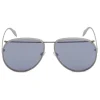 Alexander McQueen Eyewear Alexander McQueen - Metal Aviator Piercing Sunglasses - Silver Violet - - Avvenice