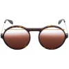 Alexander McQueen Eyewear Alexander McQueen - Piercing Round Acetate Sunglasses - Havana Brown - - Avvenice