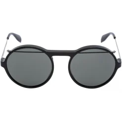 Alexander McQueen Eyewear Alexander McQueen - Piercing Round Acetate Sunglasses - Black - - Avvenice^ Sunglasses & Eyewear