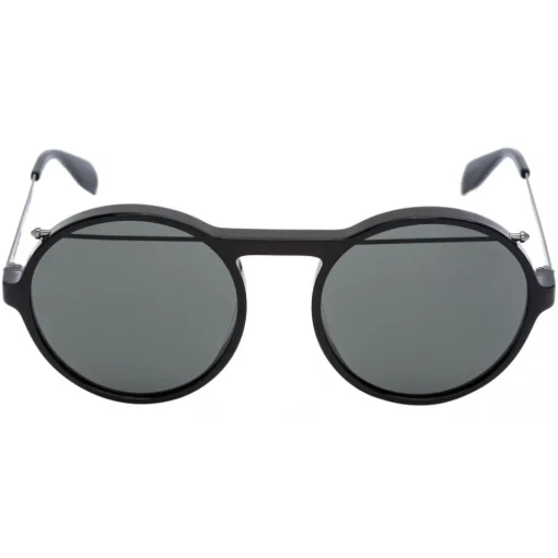 Alexander McQueen Eyewear Alexander McQueen - Piercing Round Acetate Sunglasses - Black - - Avvenice^ Sunglasses & Eyewear