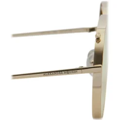Alexander McQueen Eyewear Alexander McQueen - Piercing Pilot Metal Sunglasses - Gold Brown - - Avvenice^ Sunglasses & Eyewear