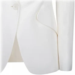 Alexander McQueen - Single Breasted Blazer - White - Exclusive Luxury Collection - Avvenice^ Dresses