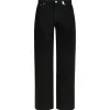 Alexander McQueen - Wide Leg Jeans - Black - Exclusive Luxury Collection - Avvenice^ Trousers