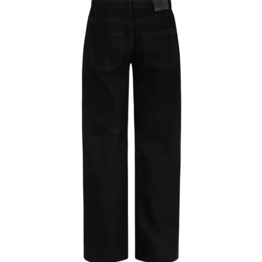 Alexander McQueen - Wide Leg Jeans - Black - Exclusive Luxury Collection - Avvenice^ Trousers
