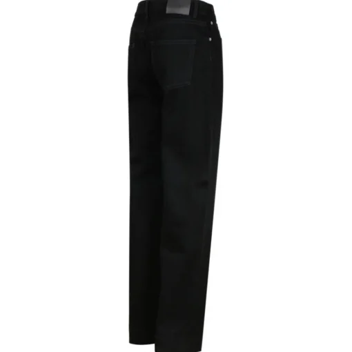 Alexander McQueen - Wide Leg Jeans - Black - Exclusive Luxury Collection - Avvenice^ Trousers