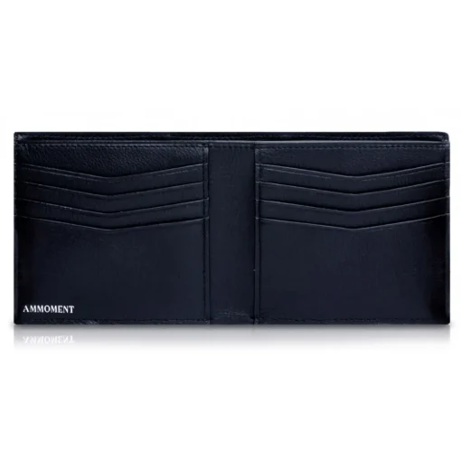 Ammoment - Caiman in Black Northern Light - Leather Bifold Wallet - Avvenice