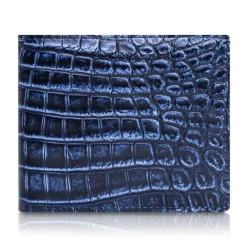 Ammoment - Caiman in Degrade Navy-Black - Leather Bifold Wallet - Avvenice^ Wallets