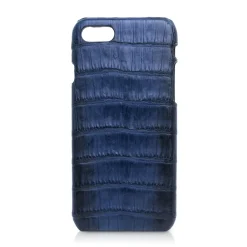Ammoment - Caiman in Degrade Light-Dark Blue - Leather Cover - iPhone 8 / 7 - Avvenice^ Case