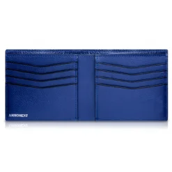 Ammoment - Caiman in Degrade Navy-Black - Leather Bifold Wallet - Avvenice^ Wallets