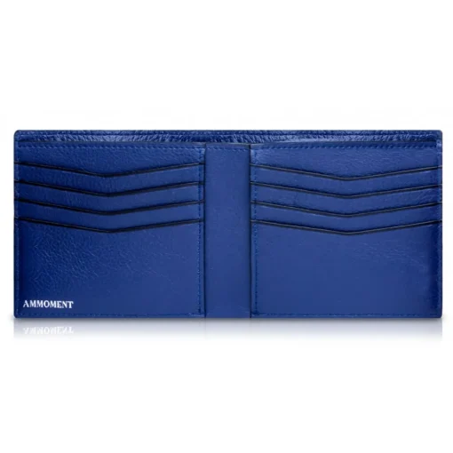 Ammoment - Caiman in Degrade Navy-Black - Leather Bifold Wallet - Avvenice^ Wallets
