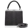 Ammoment - Jena Handbag Small in Python - Pepite Rose - Luxury High Quality Leather Bag - Avvenice