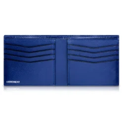 Ammoment - Nile Crocodile in Antique Navy - Leather Bifold Wallet - Avvenice^ Wallets