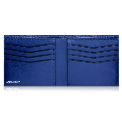 Ammoment - Nile Crocodile in Antique Navy - Leather Bifold Wallet - Avvenice^ Wallets