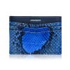 Ammoment - Python in Alien Royal Blue - Leather Credit Card Holder - Avvenice