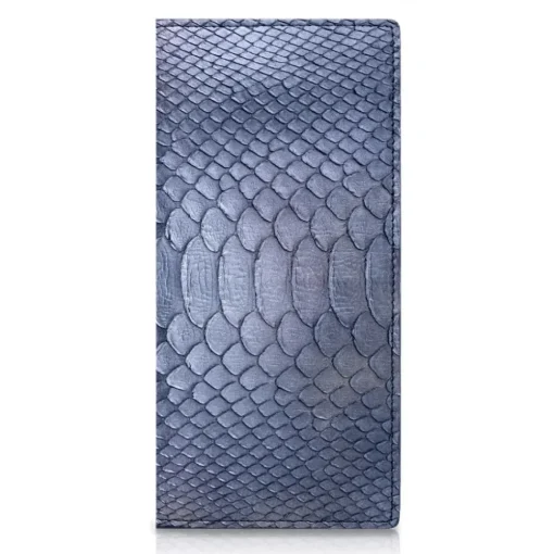 Ammoment - Python in Calcite Grey - Leather Breast Wallet - Avvenice