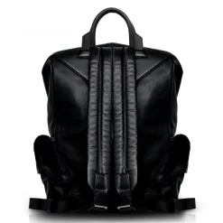 Ammoment - Python in Calcite Grey - Leather Zane Large Backpack - Avvenice