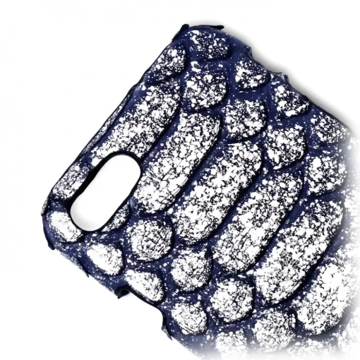 Ammoment - Python in Demeter Silver - Leather Cover - iPhone 8 / 7 - Avvenice^ Case