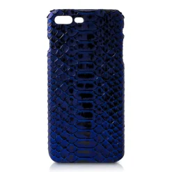 Ammoment - Python in NYX Blue - Leather Cover - iPhone 8 Plus / 7 Plus - Avvenice^ Case