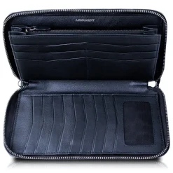 Ammoment - Python in NYX Blue - Leather Large Long Zipper Wallet - Avvenice^ Wallets
