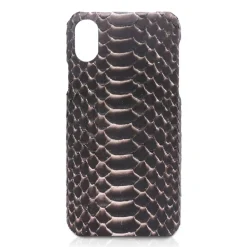 Ammoment - Python in Pepite Rose - Leather Cover - iPhone X - Avvenice^ Case