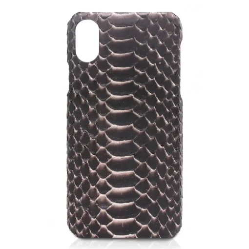 Ammoment - Python in Pepite Rose - Leather Cover - iPhone X - Avvenice^ Case