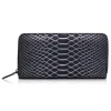 Ammoment - Python in Pepite Rose - Leather Long Zipper Wallet - Avvenice