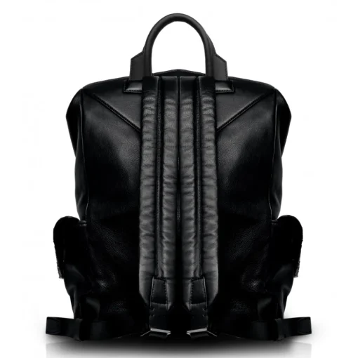 Ammoment - Python in Petale Blue - Leather Zane Large Backpack - Avvenice^ Backpacks