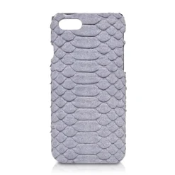 Ammoment - Python in Pomice Grey - Leather Cover - iPhone 8 / 7 - Avvenice^ Case