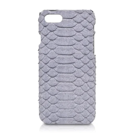 Ammoment - Python in Pomice Grey - Leather Cover - iPhone 8 / 7 - Avvenice^ Case