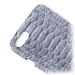 Ammoment - Python in Pomice Grey - Leather Cover - iPhone 8 / 7 - Avvenice^ Case