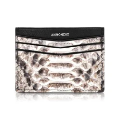 Ammoment - Python in Roccia - Leather Credit Card Holder - Avvenice^ Wallets