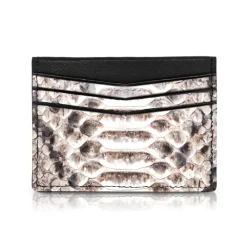 Ammoment - Python in Roccia - Leather Credit Card Holder - Avvenice^ Wallets
