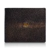 Ammoment - Stingray in Glitter Metallic Brown - Leather Bifold Wallet with Center Flap - Avvenice^ Wallets