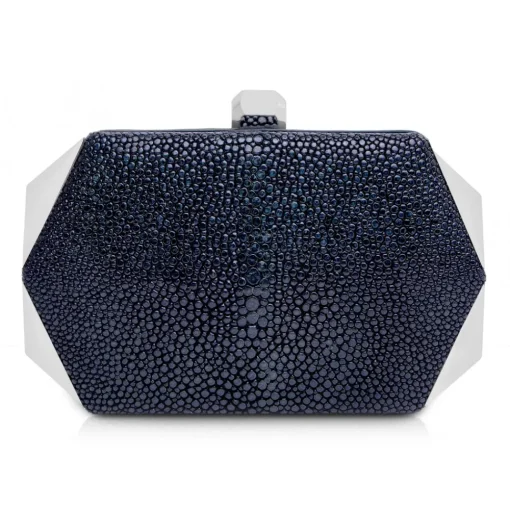 Ammoment - Stingray in Glitter Metallic Green - Minaudiere - Leather Bag - Avvenice^ Bags