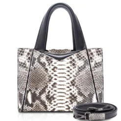 Ammoment - Vesper Bag Small in Python - Roccia - Luxury High Quality Leather Bag - Avvenice^ Bags
