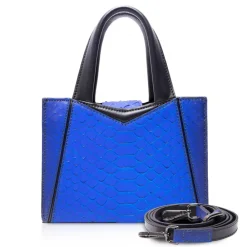 Ammoment - Vesper Bag Small in Python - Petale Blue - Luxury High Quality Leather Bag - Avvenice^ Bags