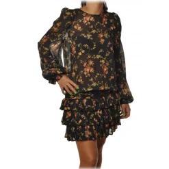 Aniye By - Lightweight Fabric Dress in Floral Pattern - Multicolor - Dress - Made in Italy - Luxury Exclusive Collection - Avvenice