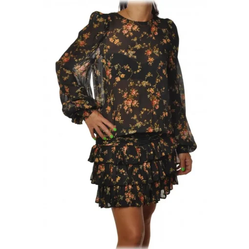 Aniye By - Lightweight Fabric Dress in Floral Pattern - Multicolor - Dress - Made in Italy - Luxury Exclusive Collection - Avvenice