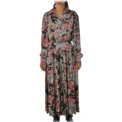 Aniye By - Long Dress in Floral Pattern - Multicolor - Dress - Made in Italy - Luxury Exclusive Collection - Avvenice^ Dresses