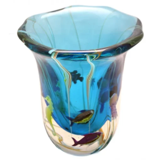 Ars Cenedese Murano - Acquamare Modern Vase - Handcrafted Venetian Vase Handmade by Venetian Glassmasters - High Quality Luxury - Avvenice^ Home Accessories