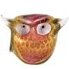 Ars Cenedese Murano - Bollinato Owl 24k Gold - Ruby - Handcrafted Venetian Vase Handmade by Venetian Glassmasters - Luxury - Avvenice^ Home Accessories