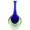Ars Cenedese Murano - Sommerso Bottle - Blue Green - Handcrafted Venetian Vase Handmade by Venetian Glassmasters - Luxury - Avvenice^ Home Accessories