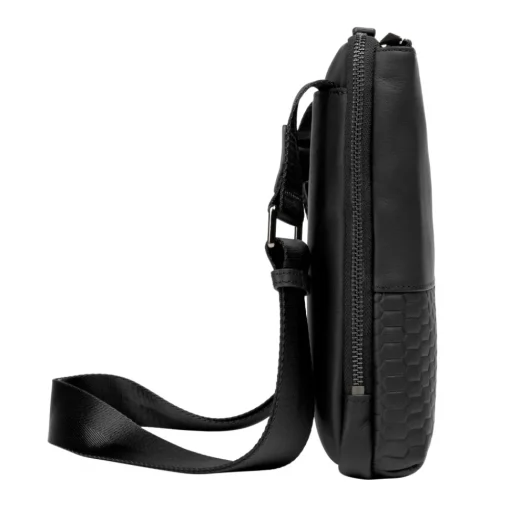 Automobili Lamborghini - Bodybag - Black - Made in Italy - Luxury Exclusive Collection - Avvenice^ Bags