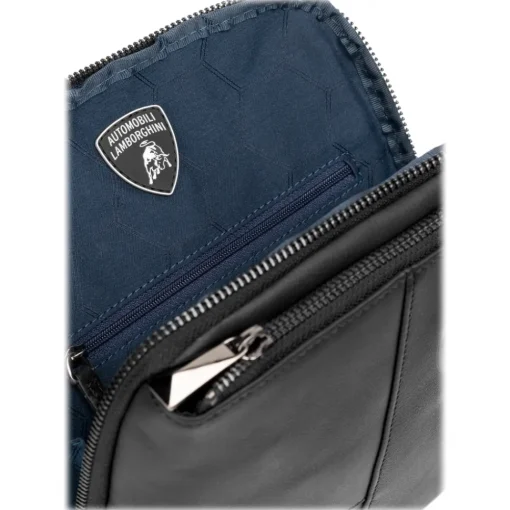 Automobili Lamborghini - Bodybag - Black - Made in Italy - Luxury Exclusive Collection - Avvenice^ Bags