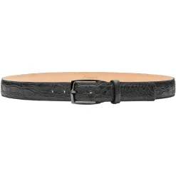 Avvenice - Astrea - Crocodile Belt - Anthracite - Handmade in Italy - Exclusive Luxury Collection -