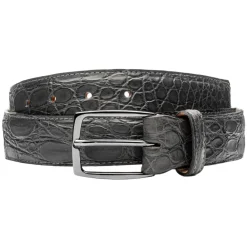 Avvenice - Astrea - Crocodile Belt - Anthracite - Handmade in Italy - Exclusive Luxury Collection -