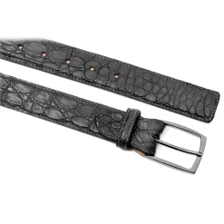 Avvenice - Astrea - Crocodile Belt - Anthracite - Handmade in Italy - Exclusive Luxury Collection -