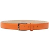 Avvenice - Astrea - Premium Leather Belt - Orange - Handmade in Italy - Exclusive Luxury Collection -