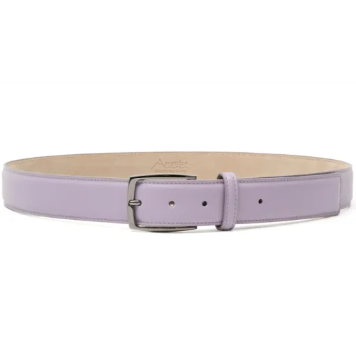 Avvenice - Astrea - Premium Leather Belt - Lilac - Handmade in Italy - Exclusive Luxury Collection -